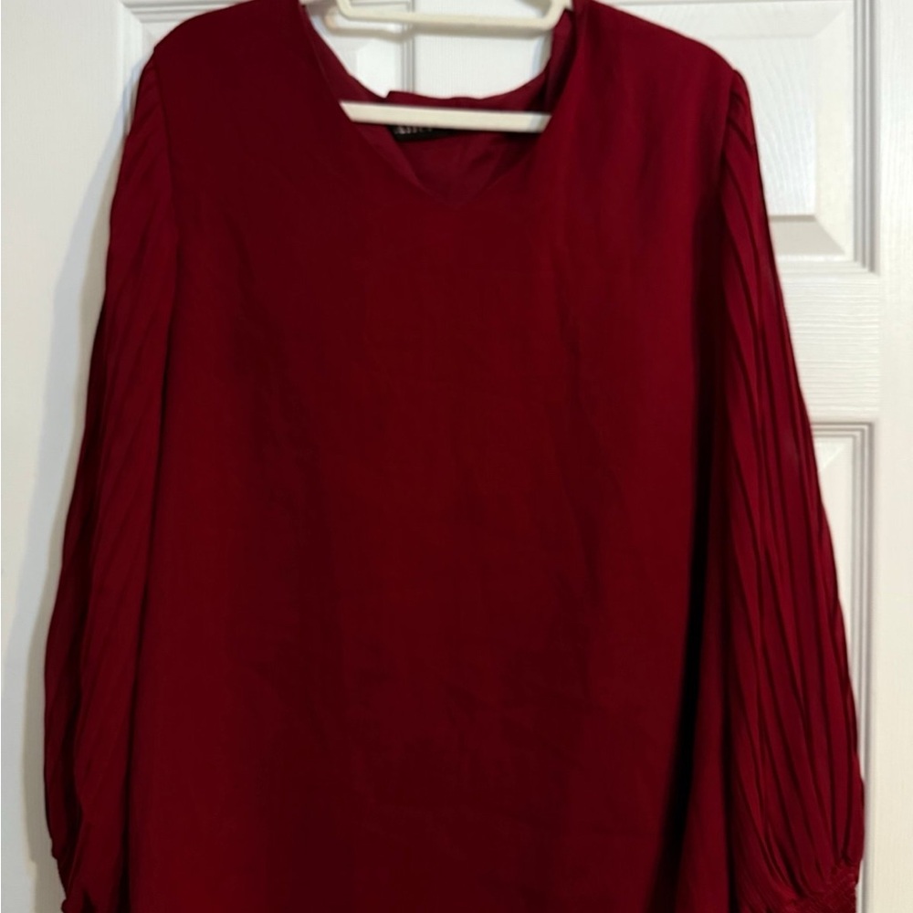 Elegant Red Women's Top